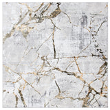 Safavieh Amelia 6'-7" x 6'-7" Rug in Grey / Gold