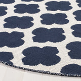 Safavieh Montauk 6'-0" x 6'-0" Rug in Navy / Ivory