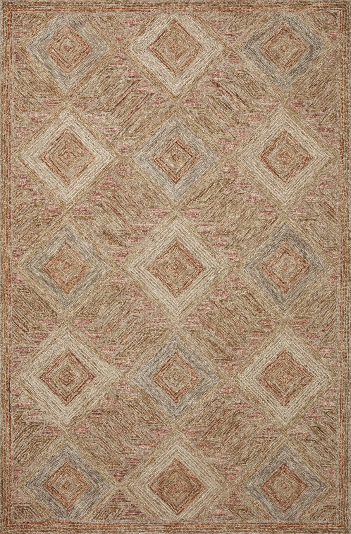 Loloi Varena Var-02 Berry/Multi Rug - main flat