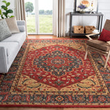 Safavieh Mahal 10'-0" x 14'-0" Rug in Navy / Red