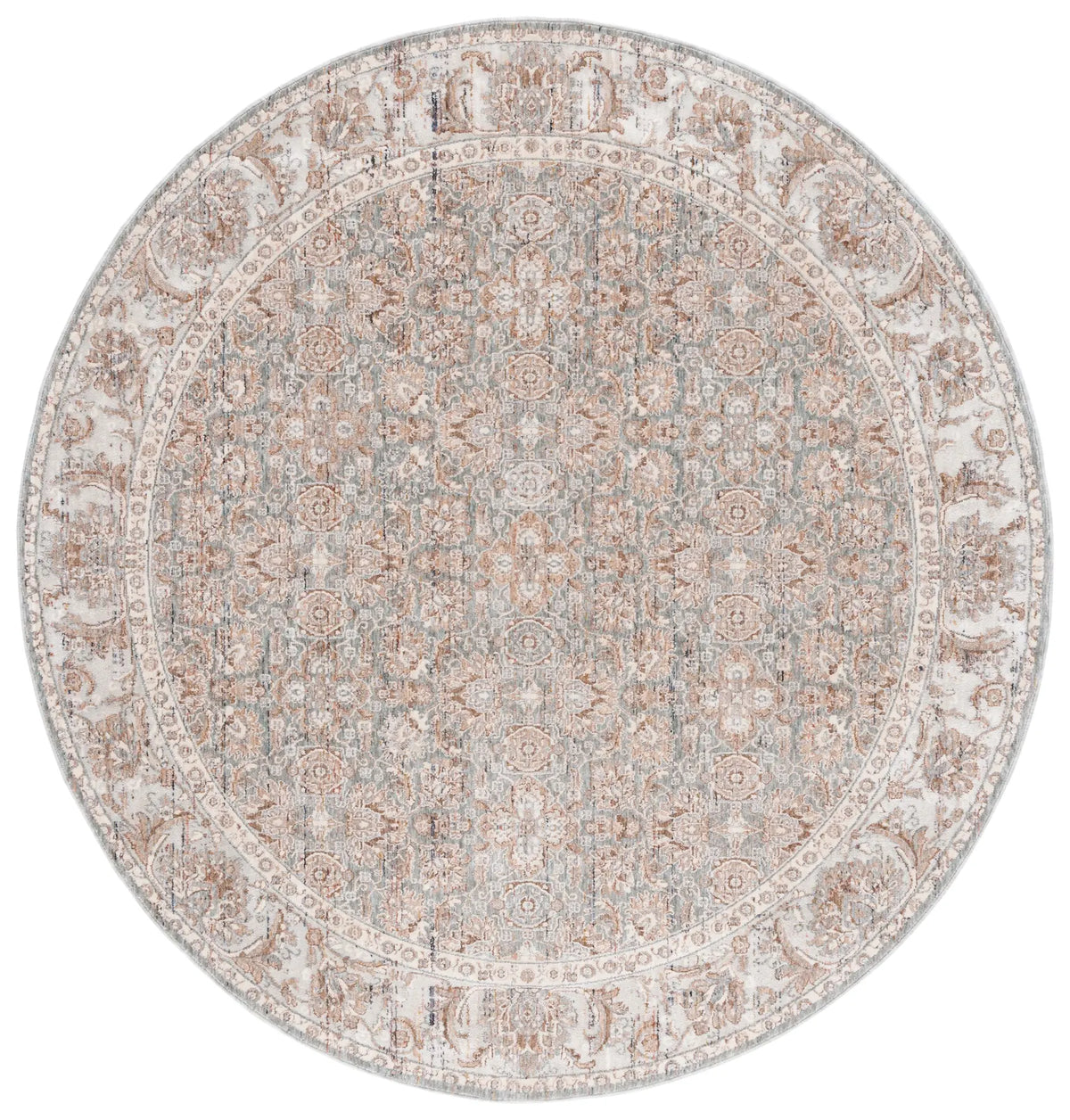 Safavieh Harlow 6'-3" x 6'-3" Rug in Ivory Grey / Sage