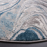 Safavieh Meadow 500 6'-7" x 6'-7" Rug in Blue / Grey