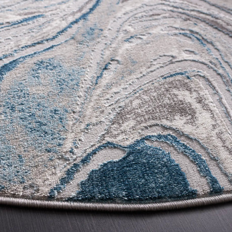 Safavieh Meadow 500 6'-7" x 6'-7" Rug in Blue / Grey