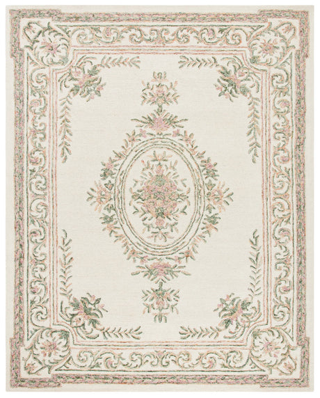 Safavieh Micro-Loop 10'-0" x 14'-0" Rug in Ivory / Fuchsia