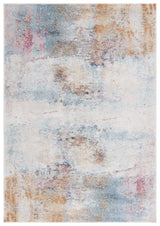 Safavieh Phoenix 500 4'-5" x 6'-5" Rug in Aqua / Gold Rose