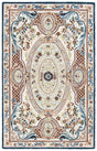 Safavieh Aubusson 4'-0" x 6'-0" Rug in Ivory / Blue
