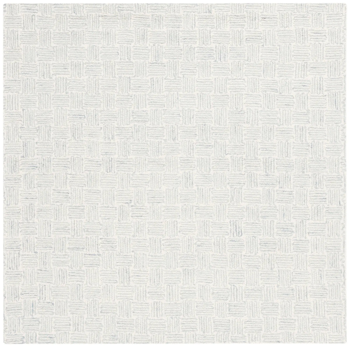 Safavieh Micro-Loop 5'-0" x 5'-0" Rug in Ivory / Grey
