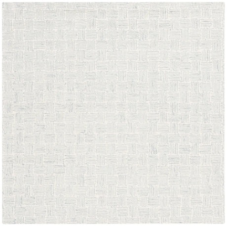 Safavieh Micro-Loop 5'-0" x 5'-0" Rug in Ivory / Grey