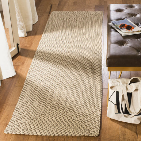 Safavieh Braided 2'-3" x 8'-0" Rug in Beige / Brown