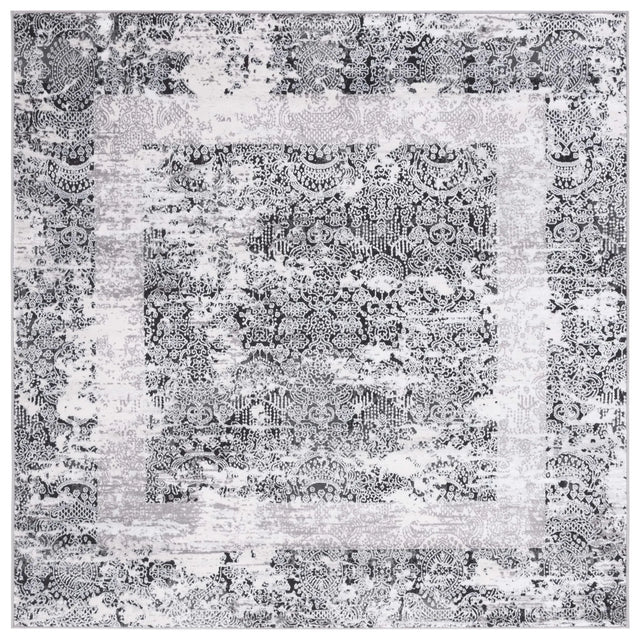 Safavieh Amelia 6'-7" x 6'-7" Rug in Grey / Charcoal