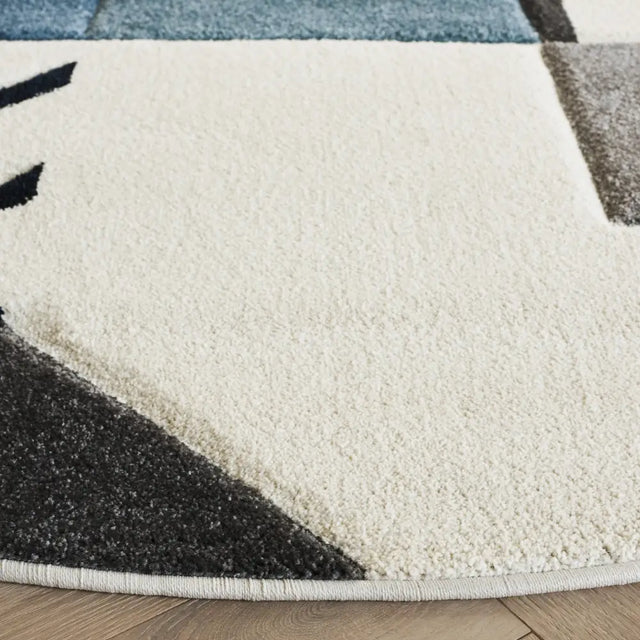 Safavieh Hollywood 6'-7" x 6'-7" Rug in Ivory / Blue