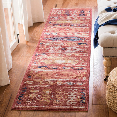 Safavieh Charleston 2'-0" x 8'-0" Rug in Rust / Ivory