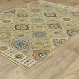 Oriental Weavers Sphinx Francesca Fr05D Beige/ Multi Rug - angle detail