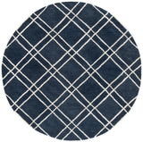 Safavieh Himalaya 6'-0" x 6'-0" Rug in Navy / Silver