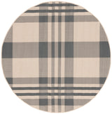 Safavieh Courtyard 5'-3" x 5'-3" Rug in Grey / Bone