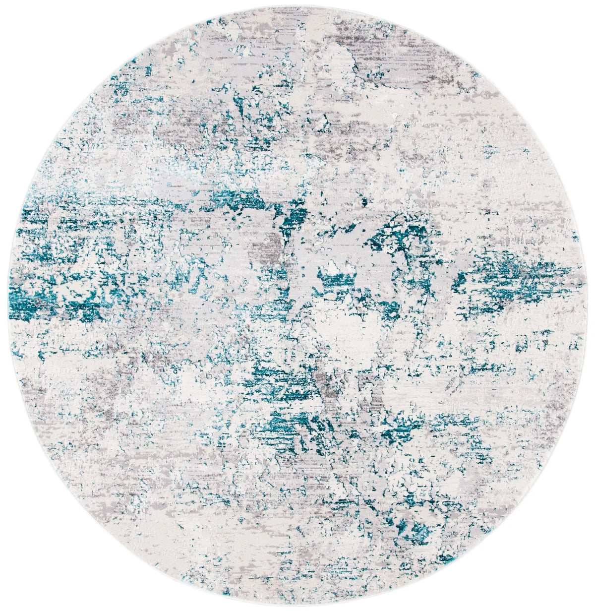 Safavieh Amalfi 6'-7" x 6'-7" Rug in Cream / Turquoise