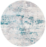 Safavieh Amalfi 6'-7" x 6'-7" Rug in Cream / Turquoise