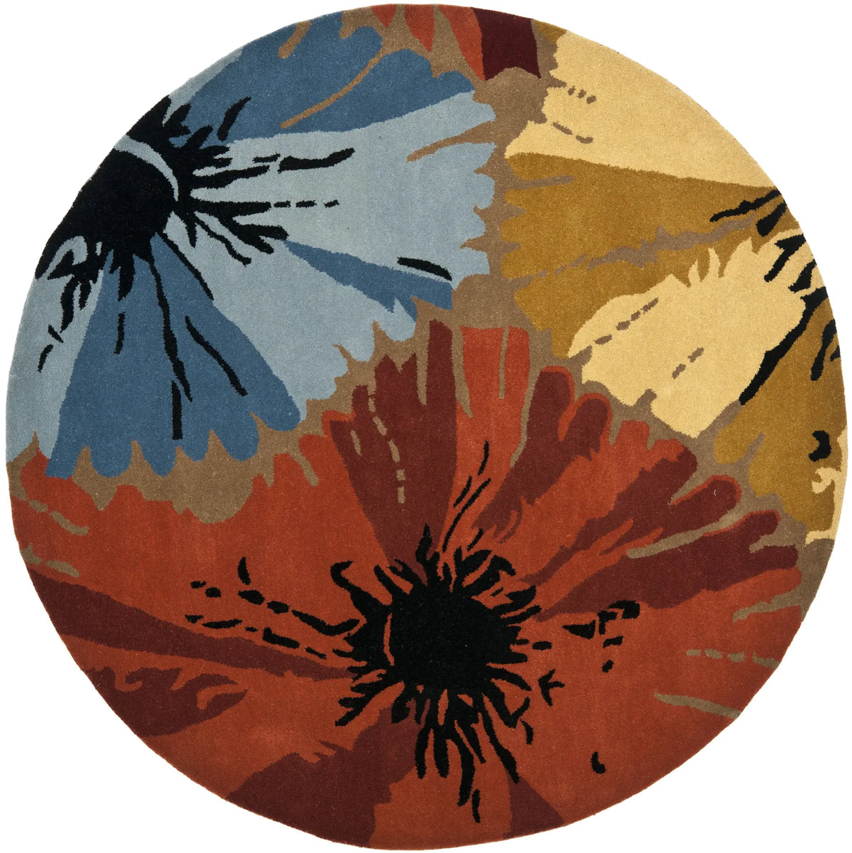 Safavieh Soho 6'-0" x 6'-0" Rug in Olive / Multi