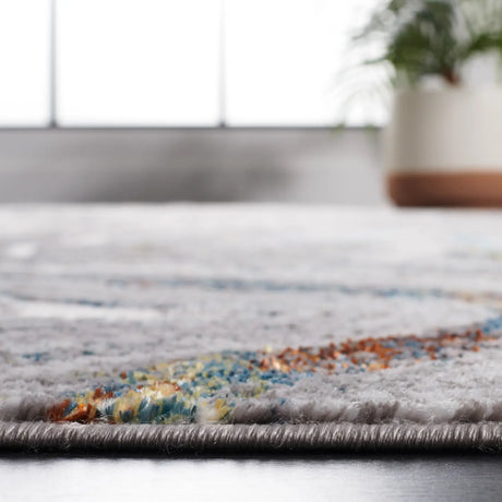 Safavieh Amelia 4'-5" x 6'-5" Rug in Grey / Blue Gold