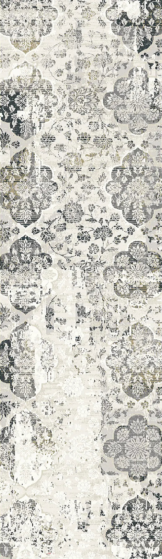 Dynamic Rugs Quartz 27077 Ivory/Grey Rugs - Runner