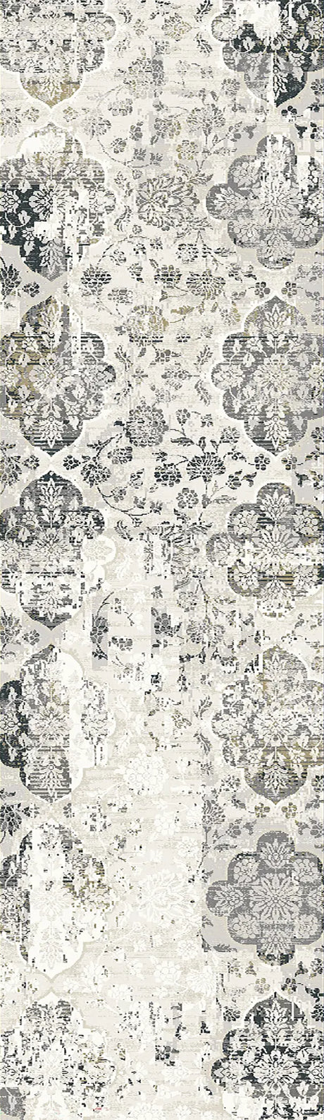 Dynamic Rugs Quartz 27077 Ivory/Grey Rugs - Runner