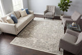 Dynamic Rugs Azure 12580 Power Loomed Traditional Cream/Grey/Blue Rug - Room