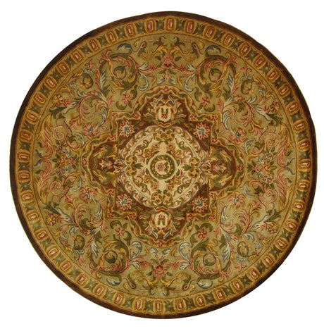 Safavieh Classic 8'-0" x 8'-0" Rug in Beige / Olive