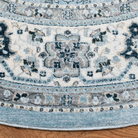 Safavieh Isabella 6'-7" x 6'-7" Rug in Blue / Creme