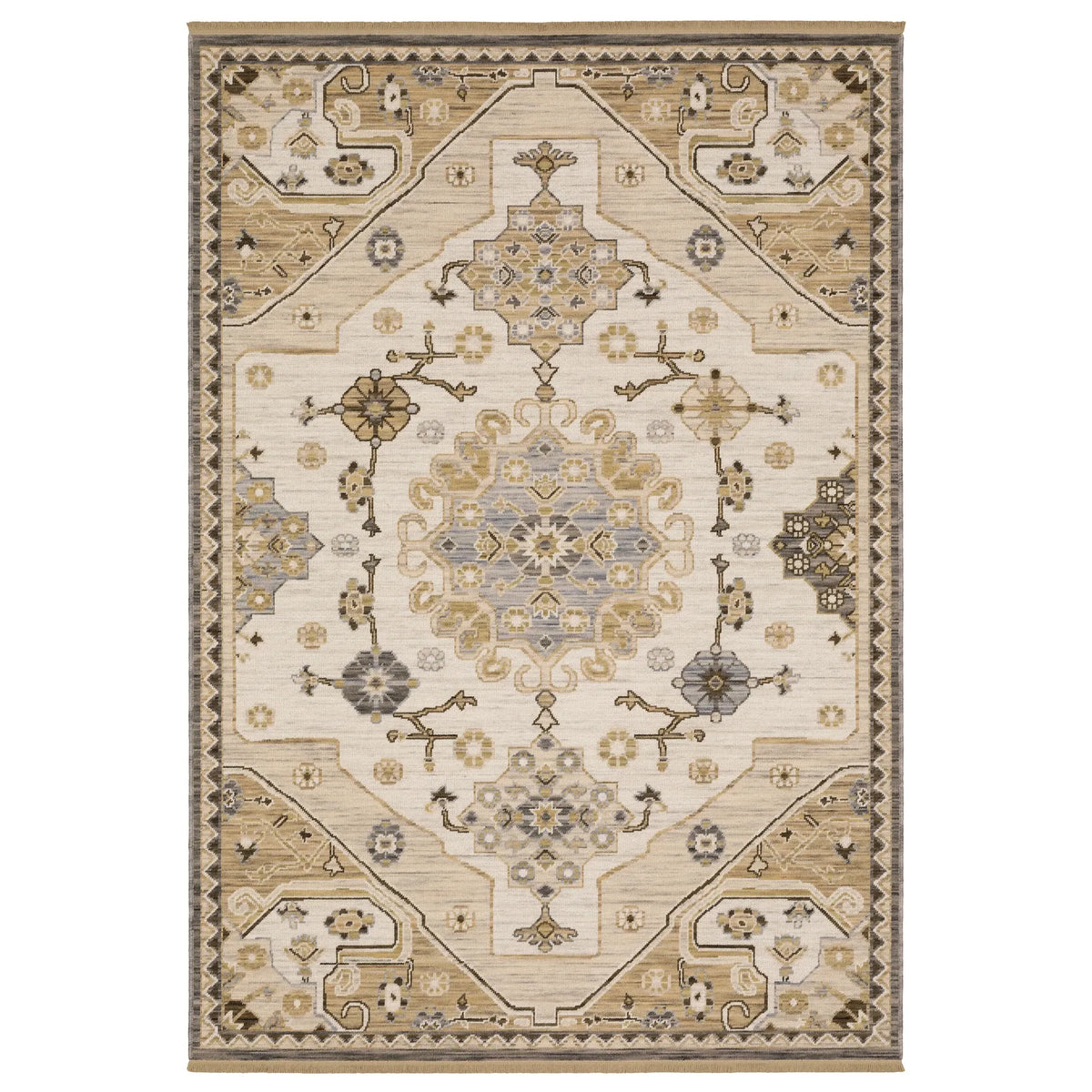 Oriental Weavers Sphinx Acacia ACA03 Grey Rugs - main flat