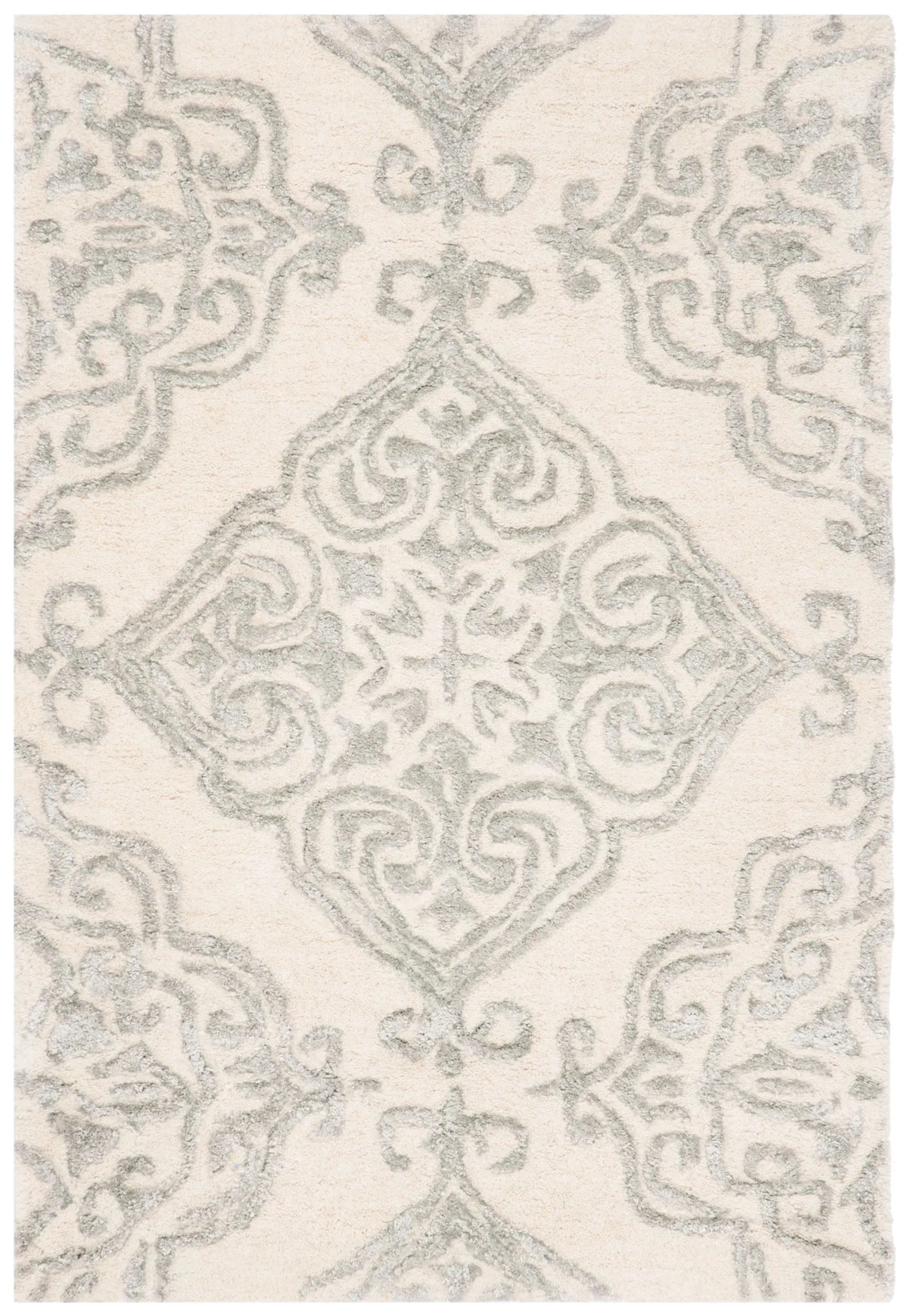 Safavieh Glamour 2'-0" x 3'-0" Rug in Ivory / Silver