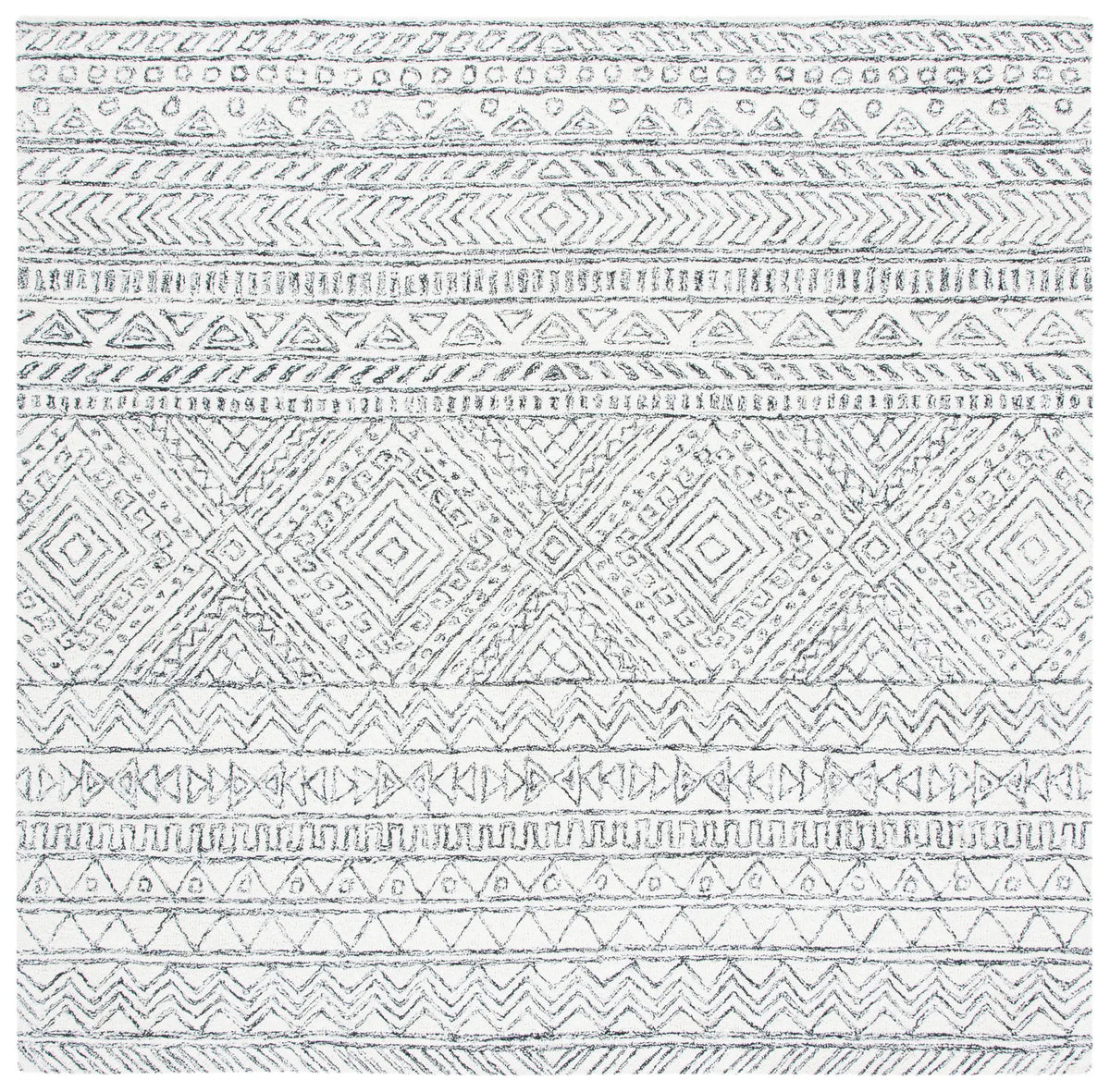 Safavieh Aspen 7'-0" x 7'-0" Rug in Ivory / Black
