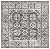 Safavieh Metro 6'-0" x 6'-0" Rug in Black / Ivory