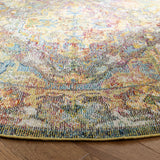 Safavieh Crystal 7'-0" x 7'-0" Rug in Light Blue / Orange