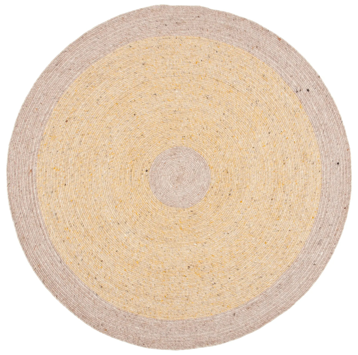 Safavieh Braided 5'-0" x 5'-0" Rug in Gold / Beige
