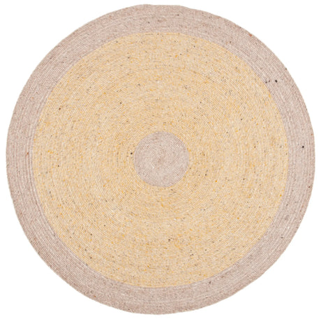 Safavieh Braided 5'-0" x 5'-0" Rug in Gold / Beige