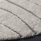 Safavieh Florida Shag 6'-7" x 6'-7" Rug in Cream / Grey