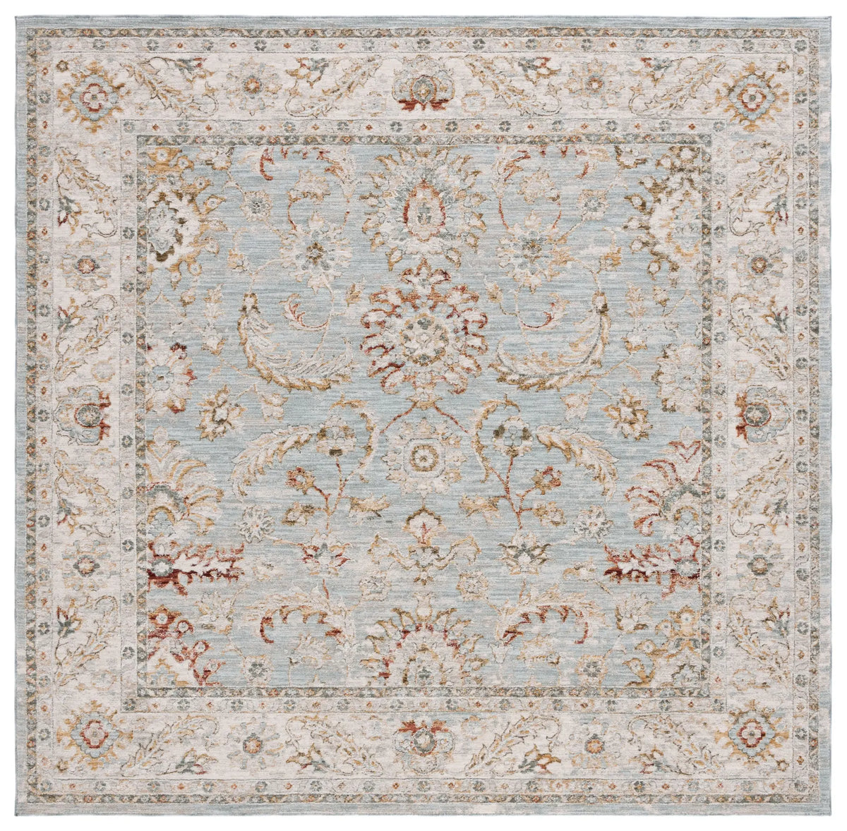 Safavieh Hamilton 6'-7" x 6'-7" Rug in Blue / Gold