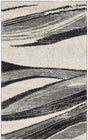 Safavieh Retro 2'-6" x 4'-0" Rug in Light Grey / Ivory
