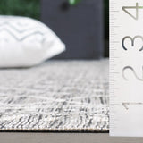 Safavieh Courtyard 4'-0" x 5'-7" Rug in Light Grey / Dark Grey