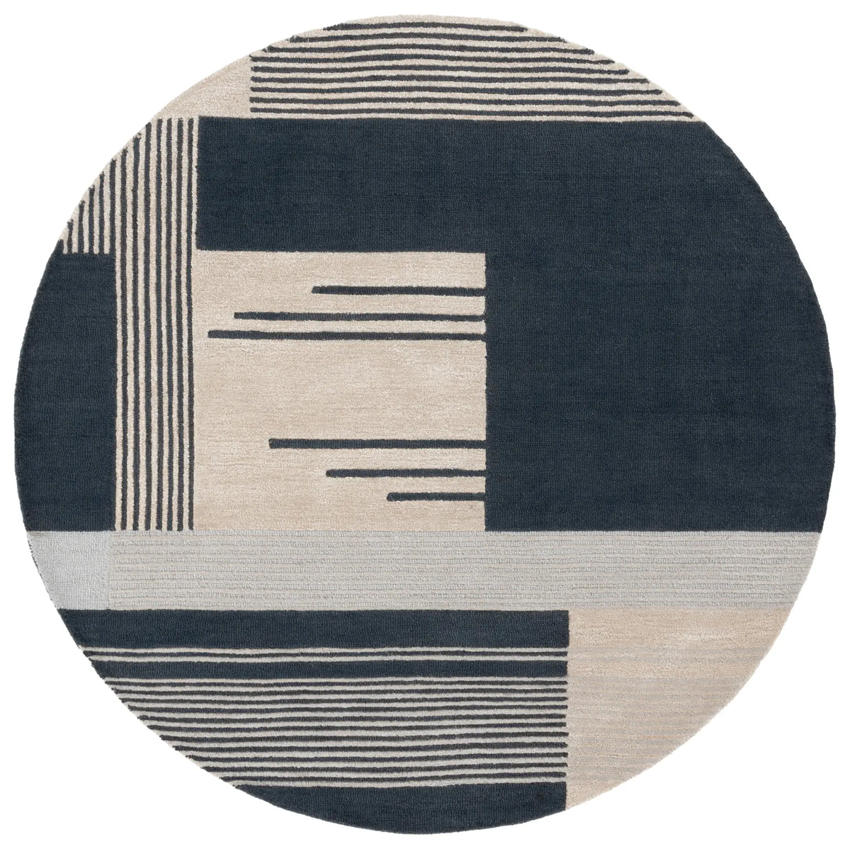 Safavieh Rodeo Drive 6'-0" x 6'-0" Rug in Navy / Ivory