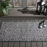 Safavieh Courtyard 2'-7" x 5'-0" Rug in Slate / Grey