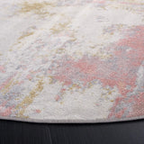 Safavieh Bayside 5'-3" x 5'-3" Rug in Ivory / Grey Pink