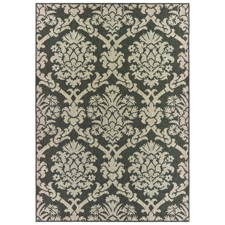 Oriental Weavers Latitude 8020K Grey/ Charcoal Rug - main flat