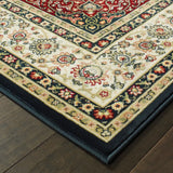 Oriental Weavers Sphinx Kashan 119U1 Navy / Ivory Rugs - corner detail
