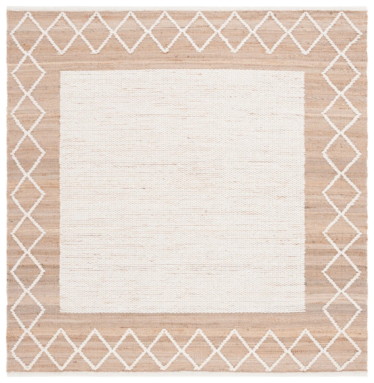 Safavieh Natural Fiber 6'-0" x 6'-0" Rug in Natural / Ivory