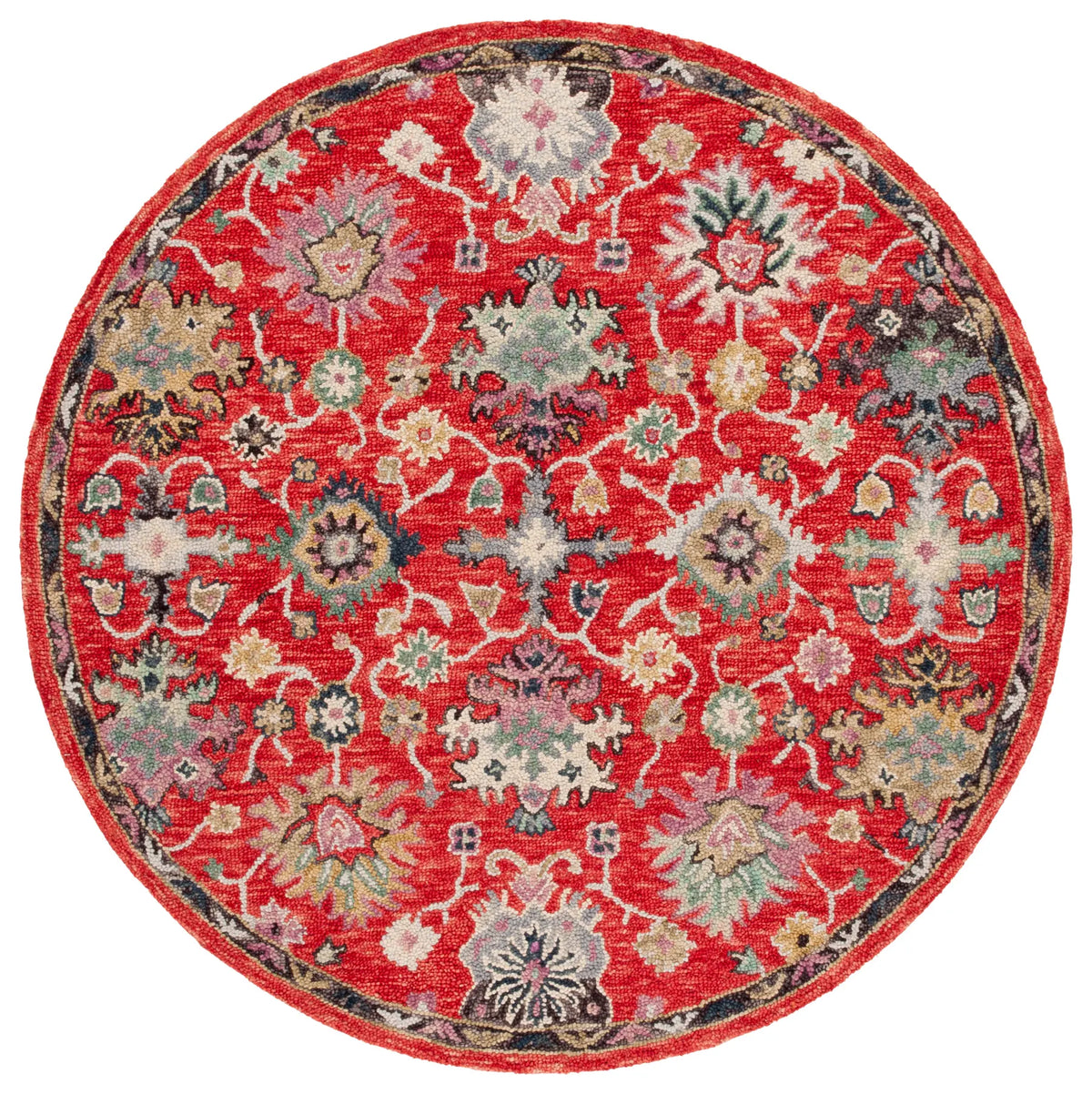 Safavieh Blossom 6'-0" x 6'-0" Rug in Red / Ivory