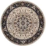 Safavieh Lyndhurst 7'-0" x 7'-0" Rug in Cream / Navy