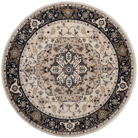 Safavieh Lyndhurst 7'-0" x 7'-0" Rug in Cream / Navy