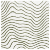 Safavieh Tahoe Shag 6'-7" x 6'-7" Rug in Ivory / Green