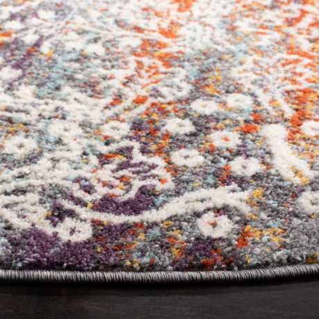 Safavieh Madison 900 6'-7" x 6'-7" Rug in Light Grey / Light Blue